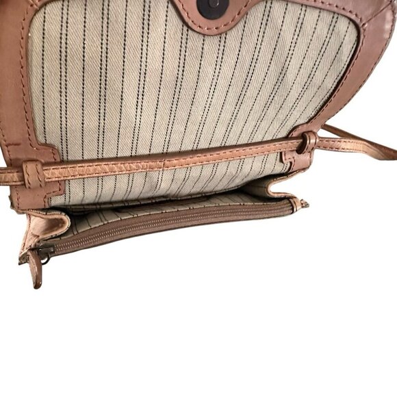 Frye Melissa Natural Brown Clutch Crossbody Versatile Leather Bag Western - Picture 7 of 8
